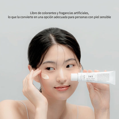 Crema sin colorantes ni fragancias artificiales, apta para piel sensible