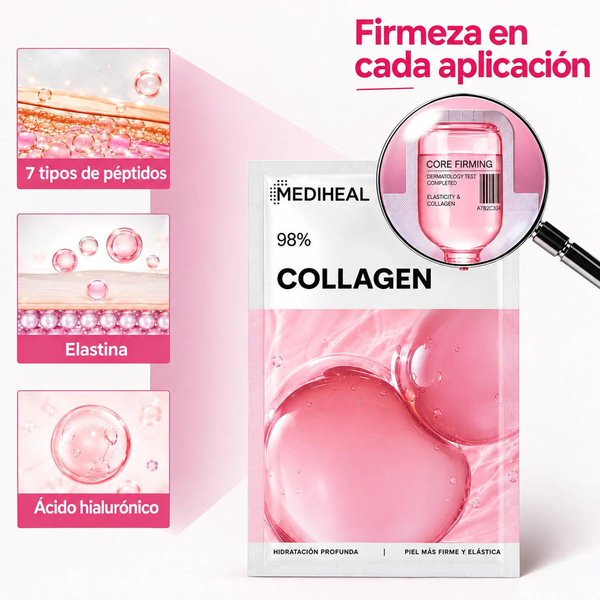 Mascarilla Mediheal Collagen Essential Mask Core Firming: firmeza en cada aplicación