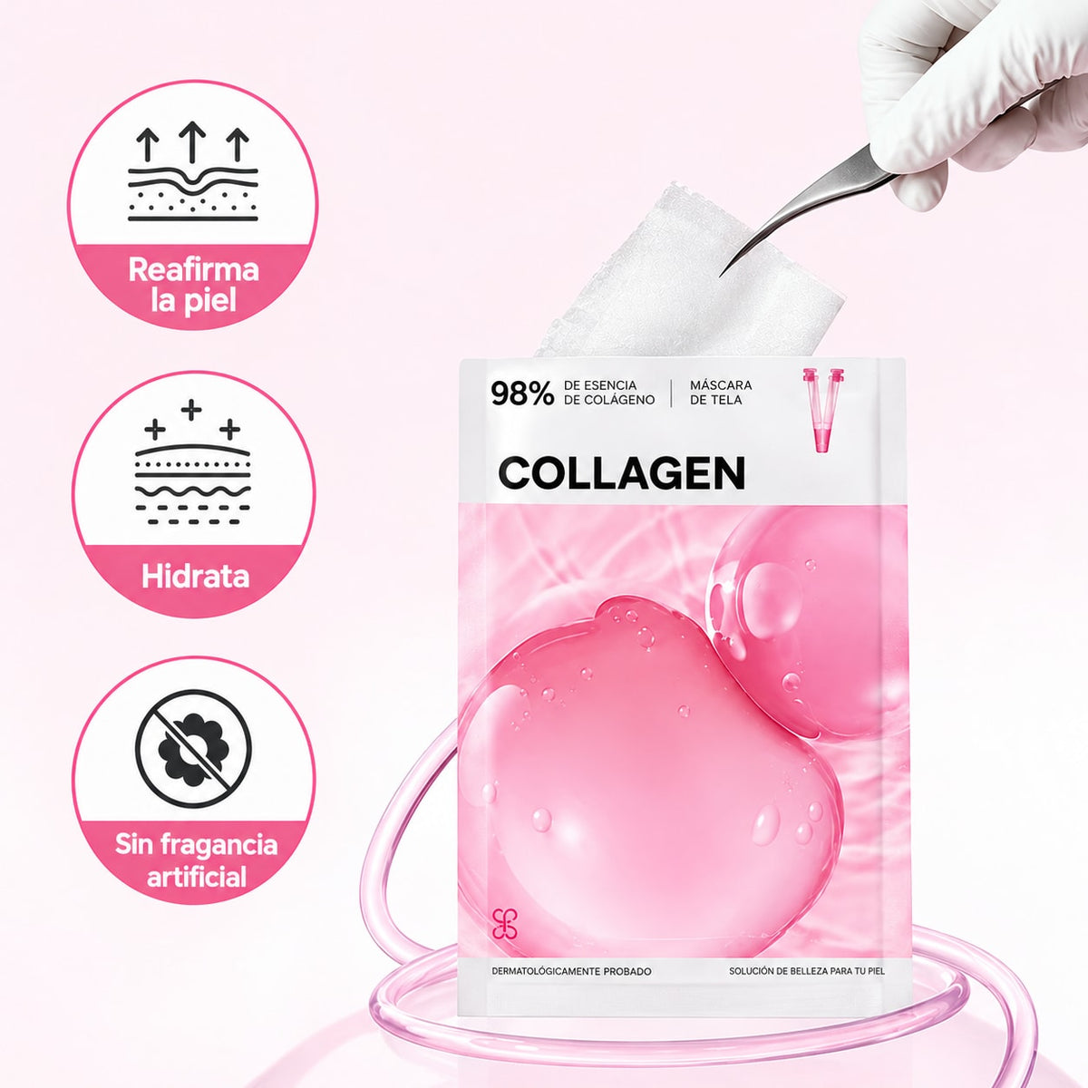 Mascarilla Mediheal Collagen: reafirma, hidrata y sin fragancia artificial