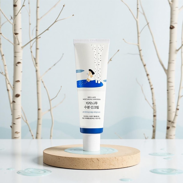 Protector solar Round Lab Birch Juice Moisturizing Sunscreen de 50 ml